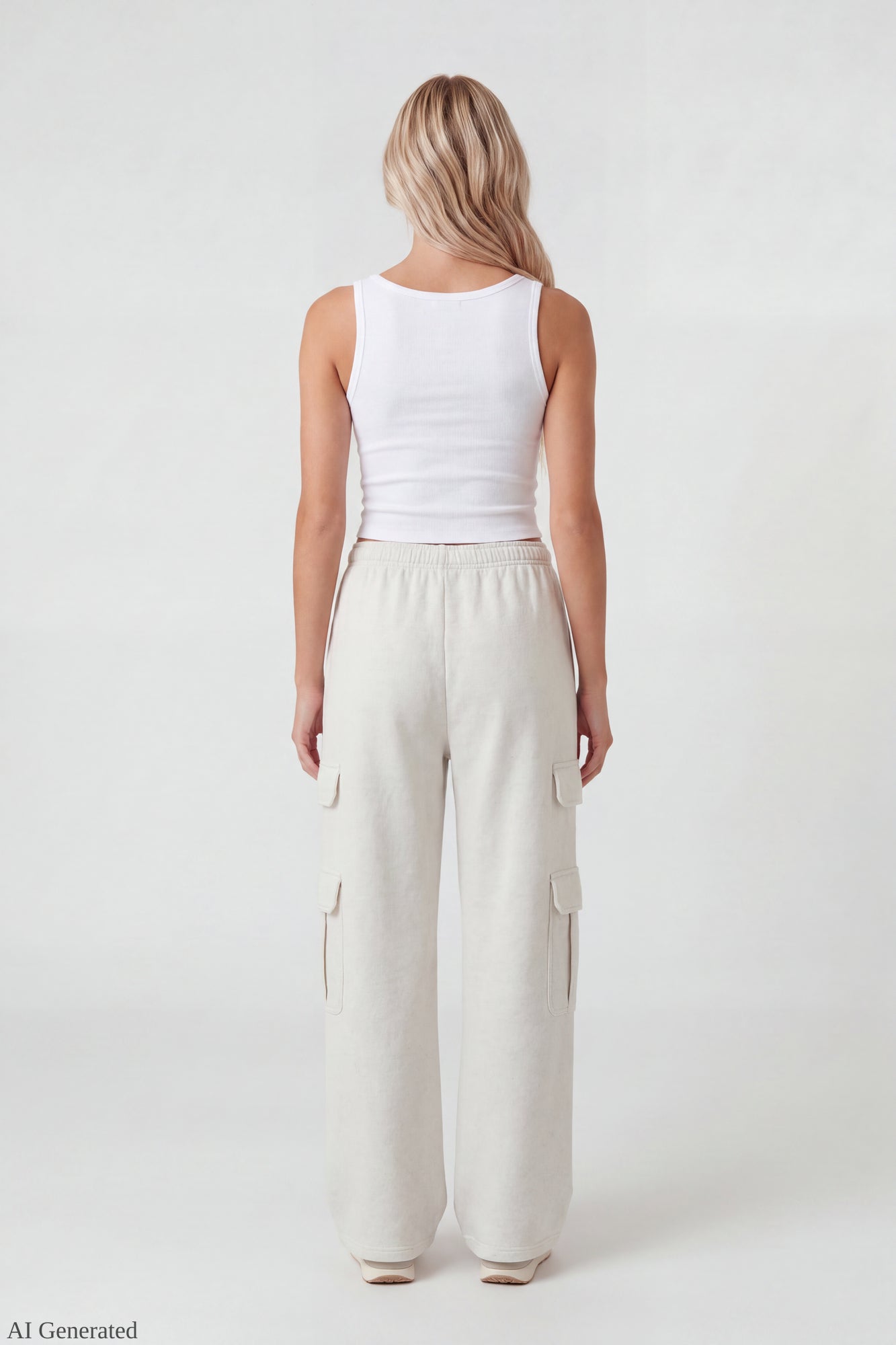 Fleece Ultra-Wide Cargo Sweatpant