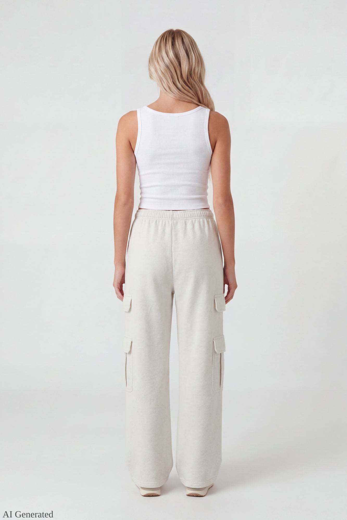 Fleece Ultra-Wide Cargo Sweatpant