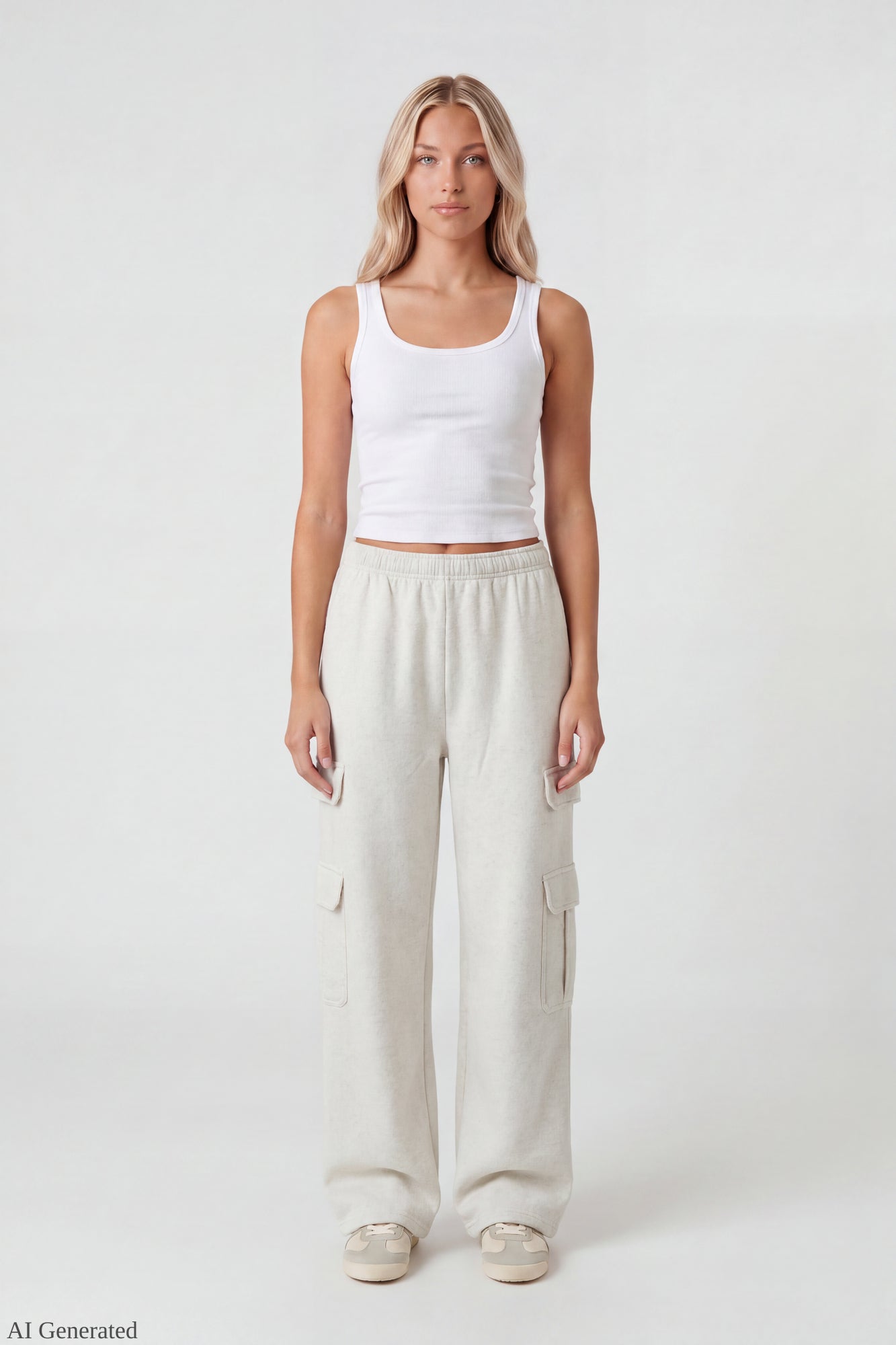 Fleece Ultra-Wide Cargo Sweatpant