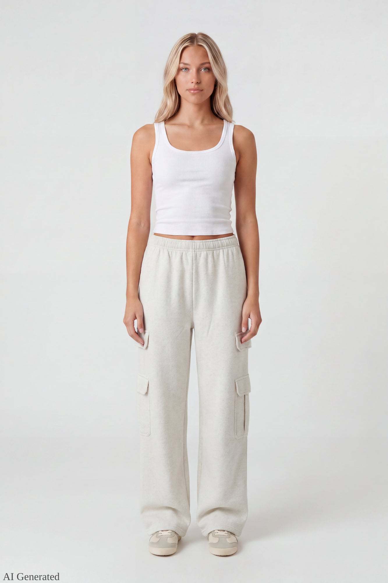 Fleece Ultra-Wide Cargo Sweatpant