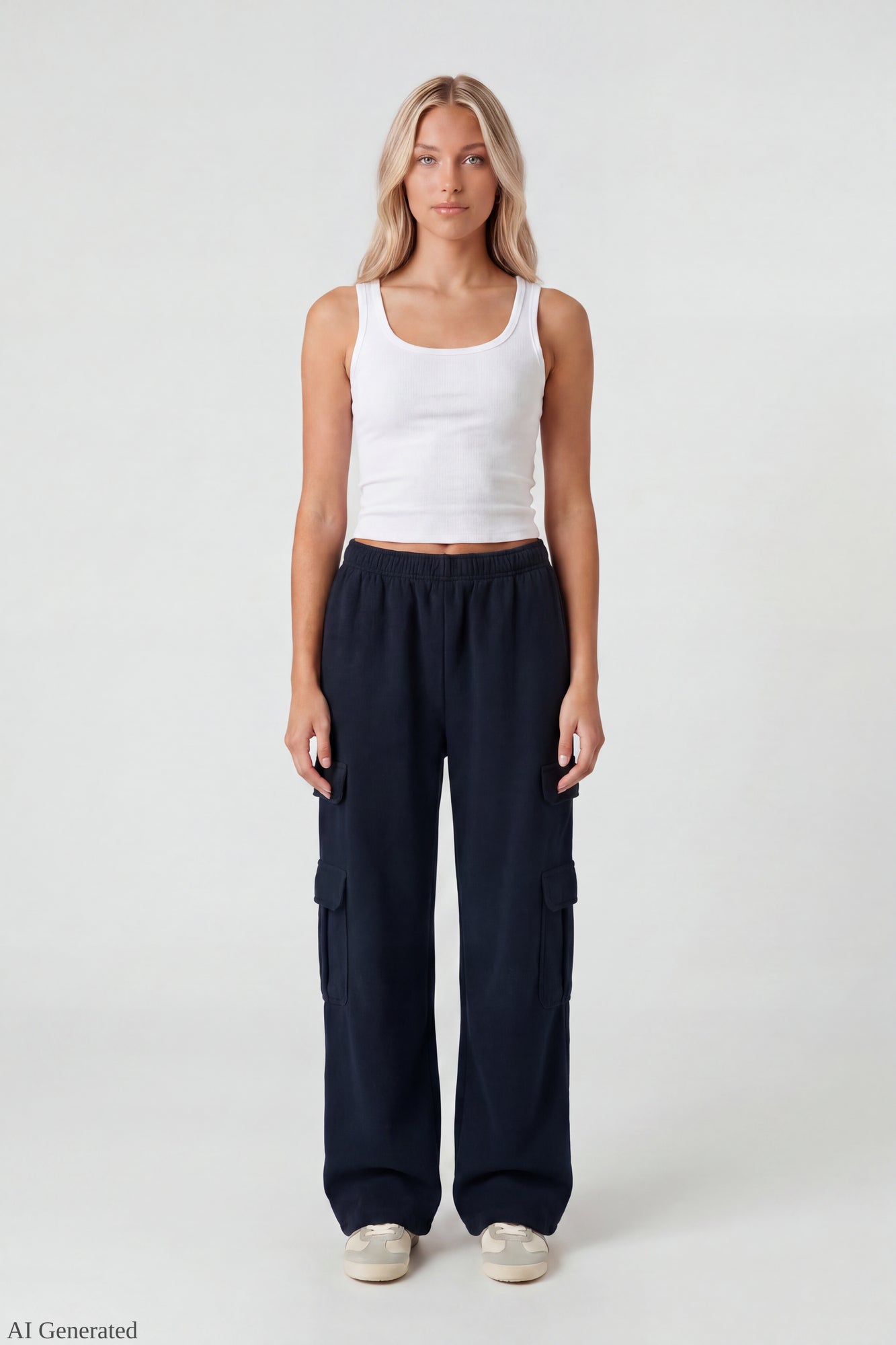 Fleece Ultra-Wide Cargo Sweatpant