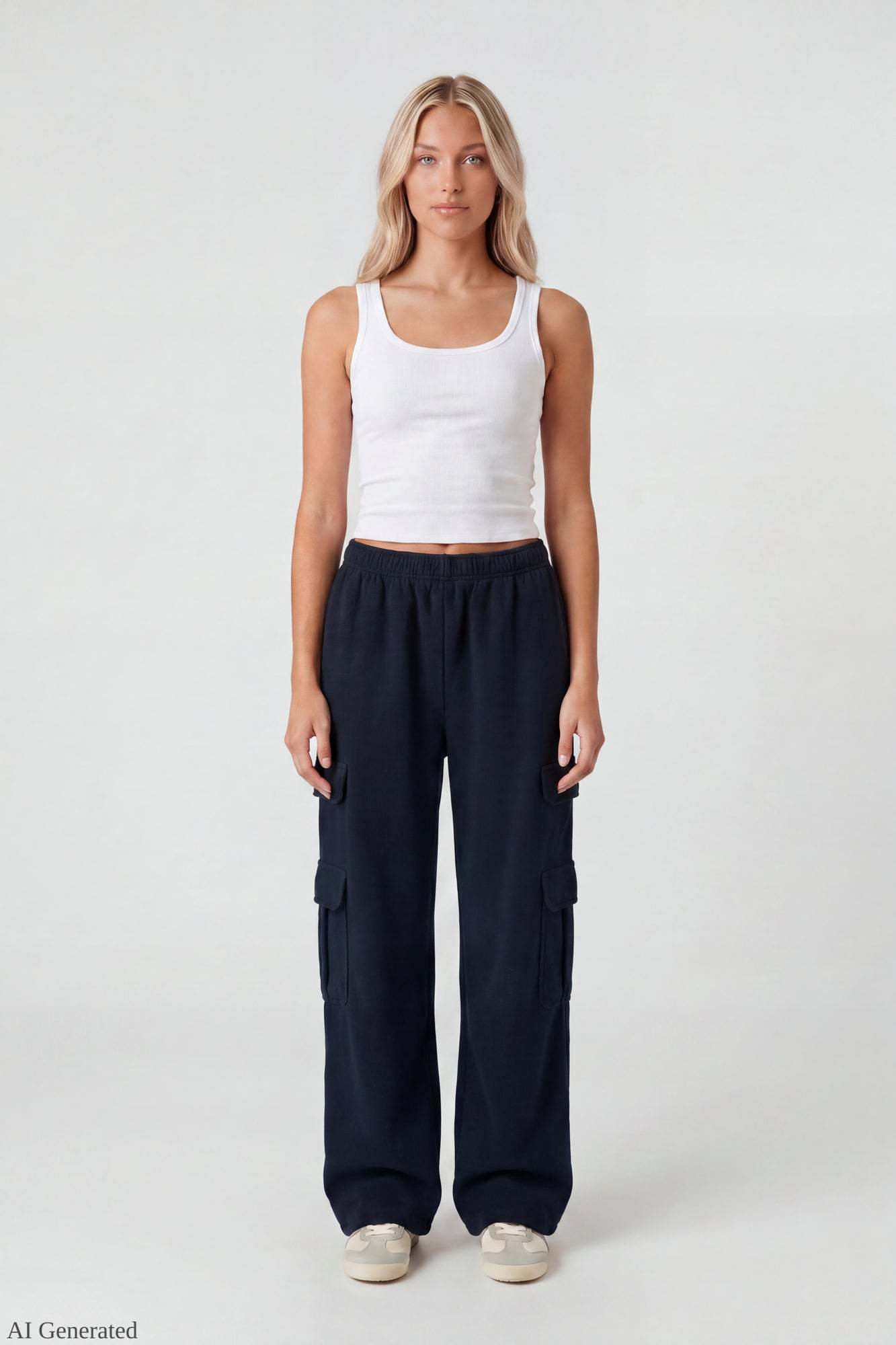 Fleece Ultra-Wide Cargo Sweatpant