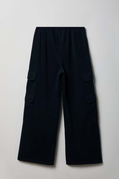 Fleece Ultra-Wide Cargo Sweatpant