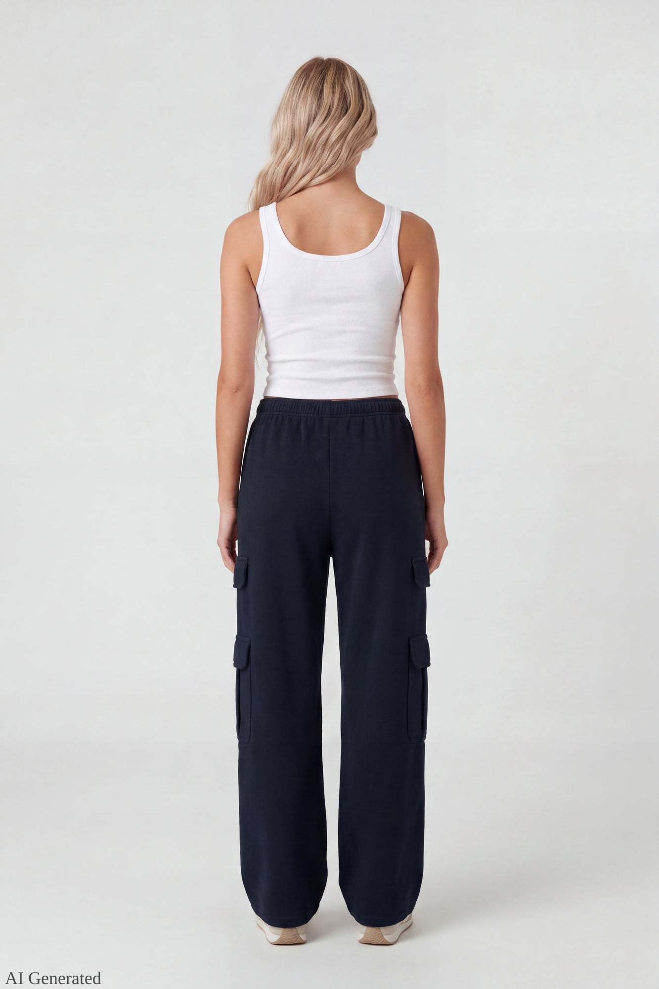 Fleece Ultra-Wide Cargo Sweatpant