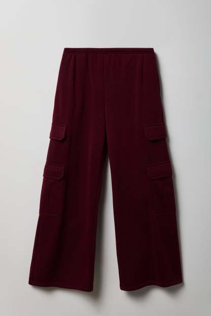 Fleece Ultra-Wide Cargo Sweatpant