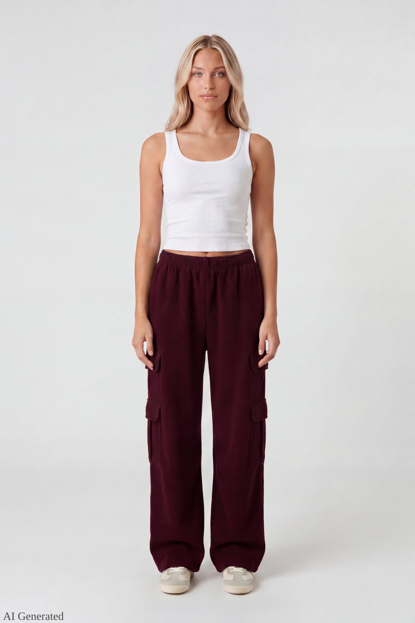 Fleece Ultra-Wide Cargo Sweatpant