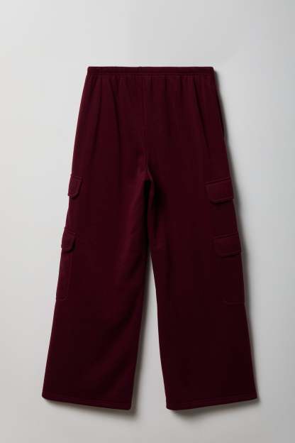 Fleece Ultra-Wide Cargo Sweatpant