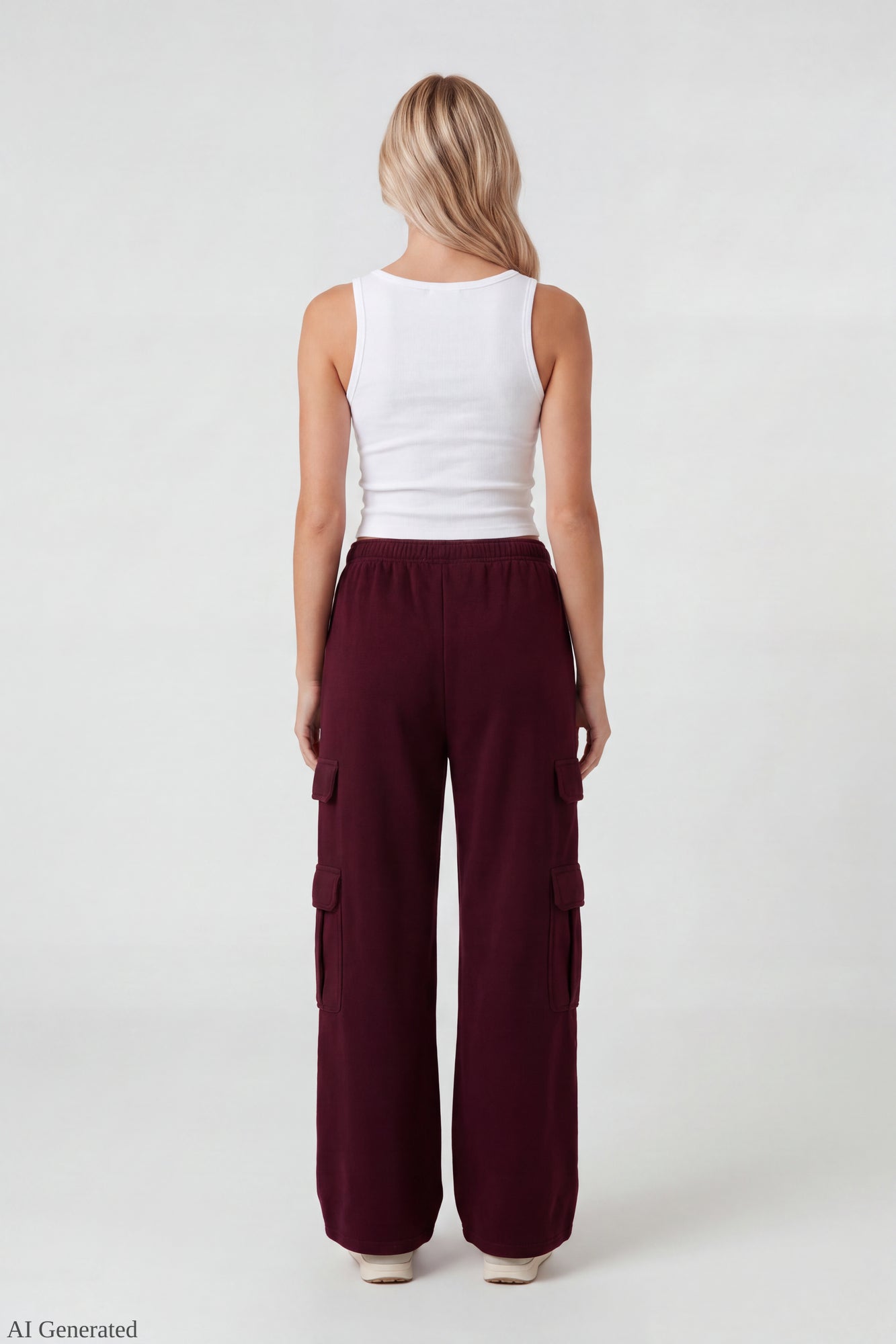 Fleece Ultra-Wide Cargo Sweatpant