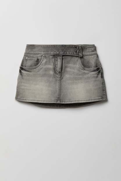 Denim Mini Skort