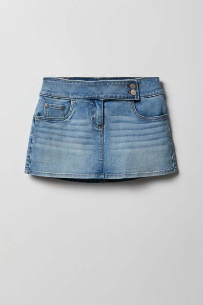 Denim Mini Skort