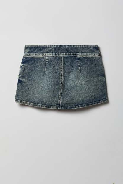 Denim Mini Skort