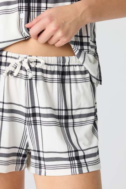 Button-Up Top & Short Pajama Set