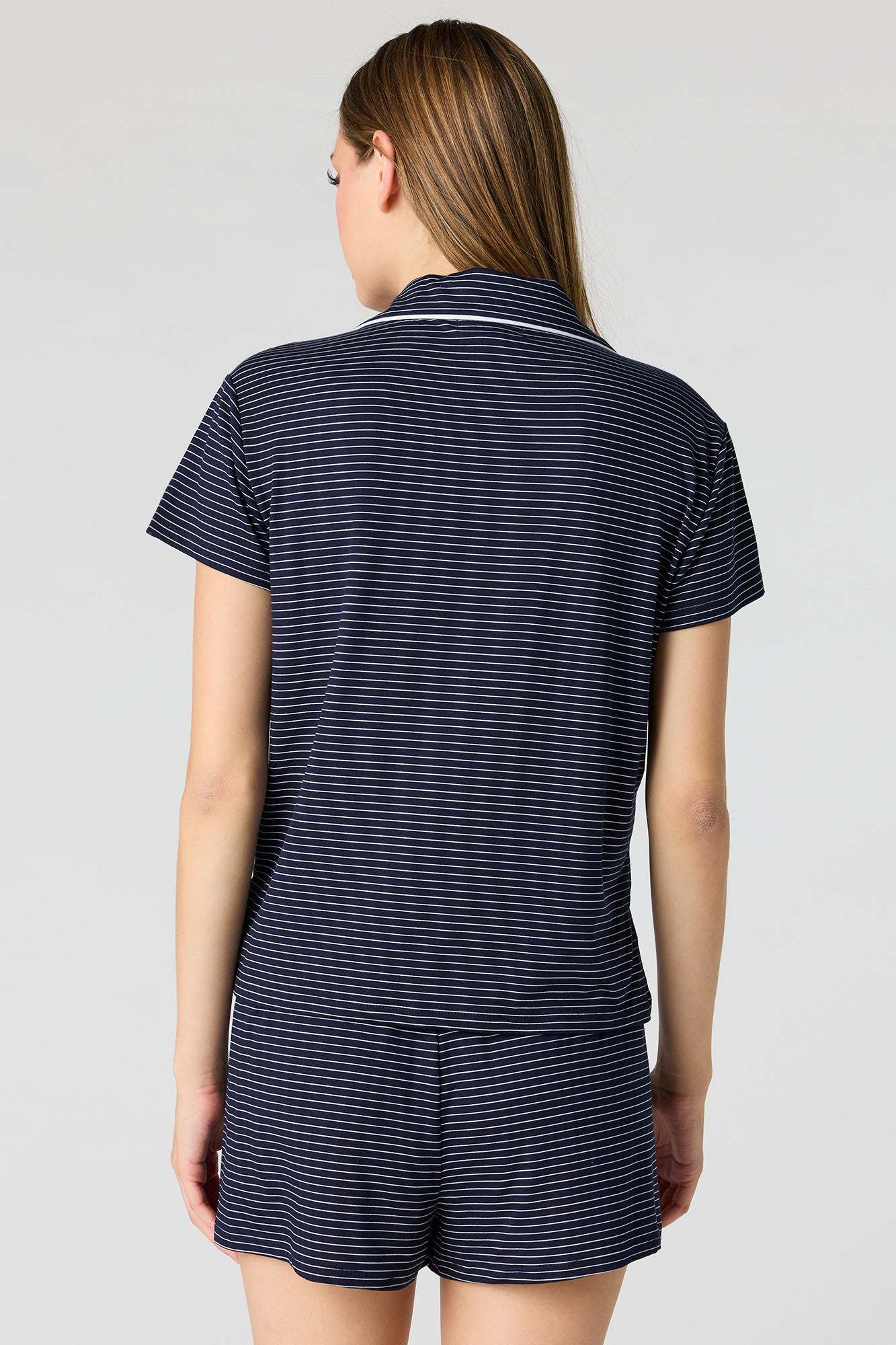 Button-Up Top & Short Pajama Set