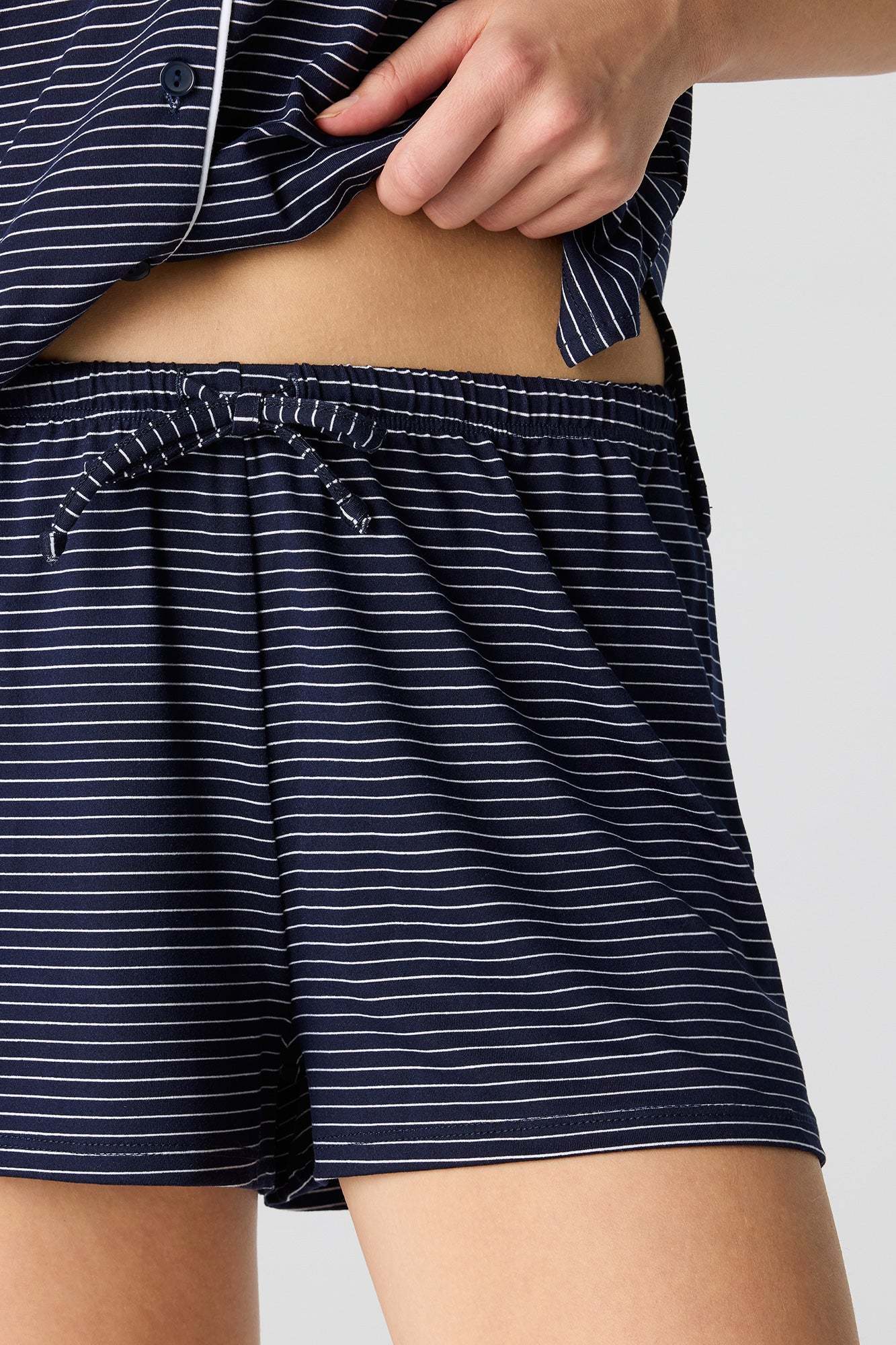 Button-Up Top & Short Pajama Set