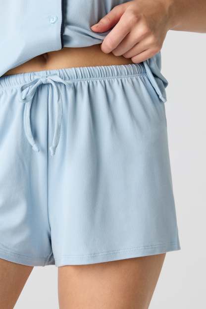 Button-Up Top & Short Pajama Set