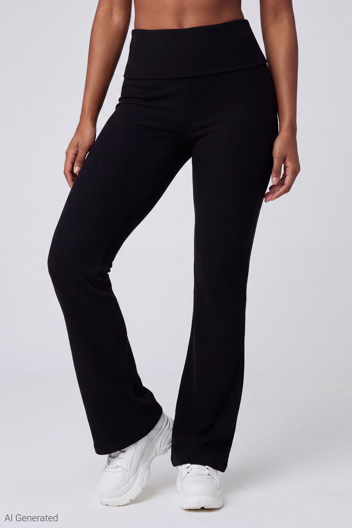 Soft Ribbed T-Shirt & Flare Pant Set