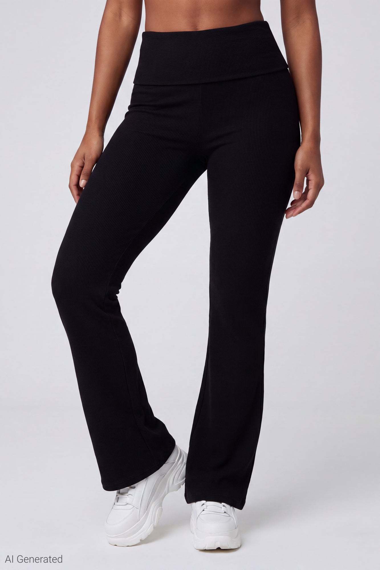 Soft Ribbed T-Shirt & Flare Pant Set