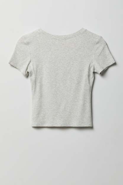 Soft Ribbed T-Shirt & Flare Pant Set