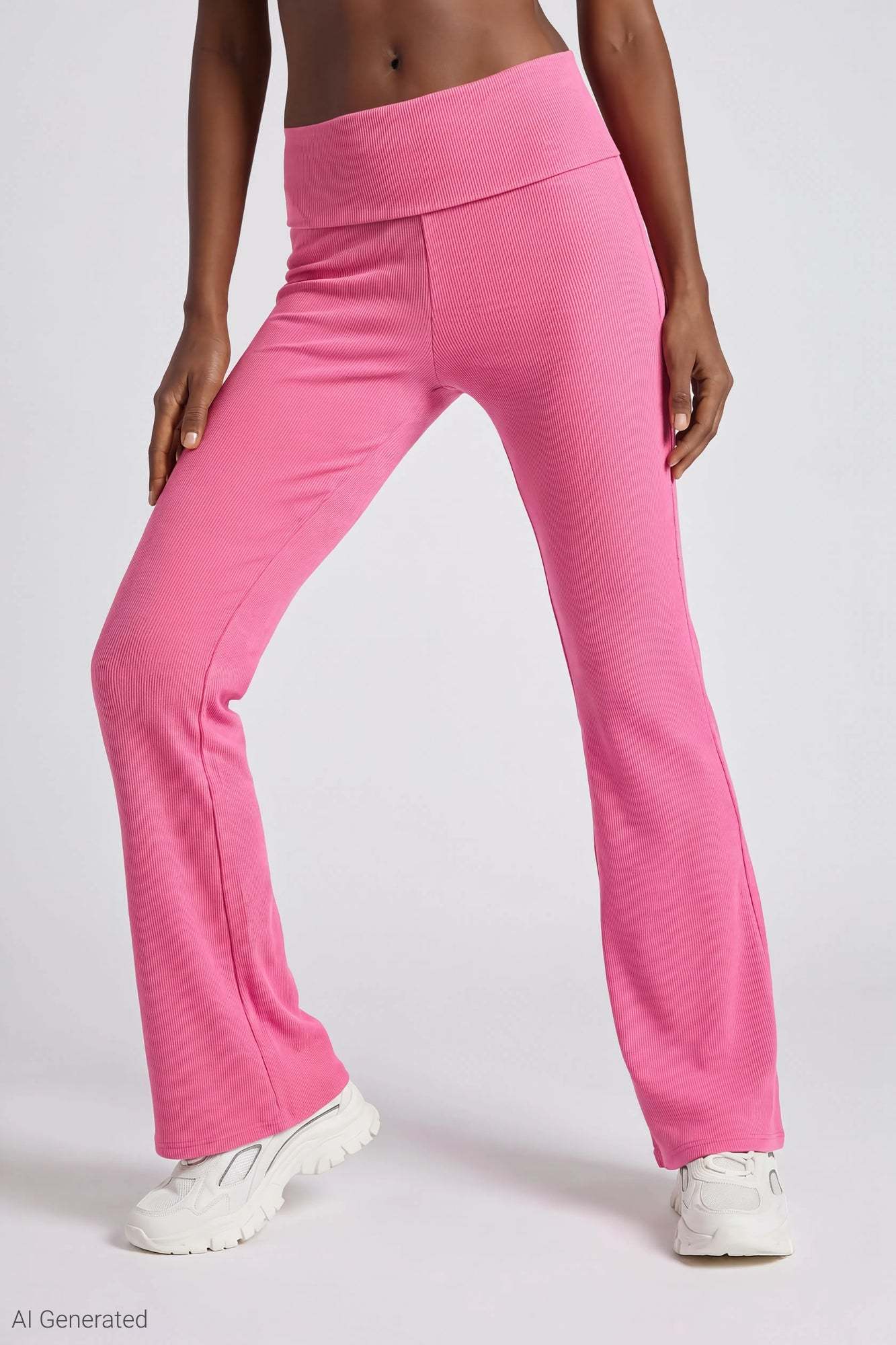 Soft Ribbed T-Shirt & Flare Pant Set
