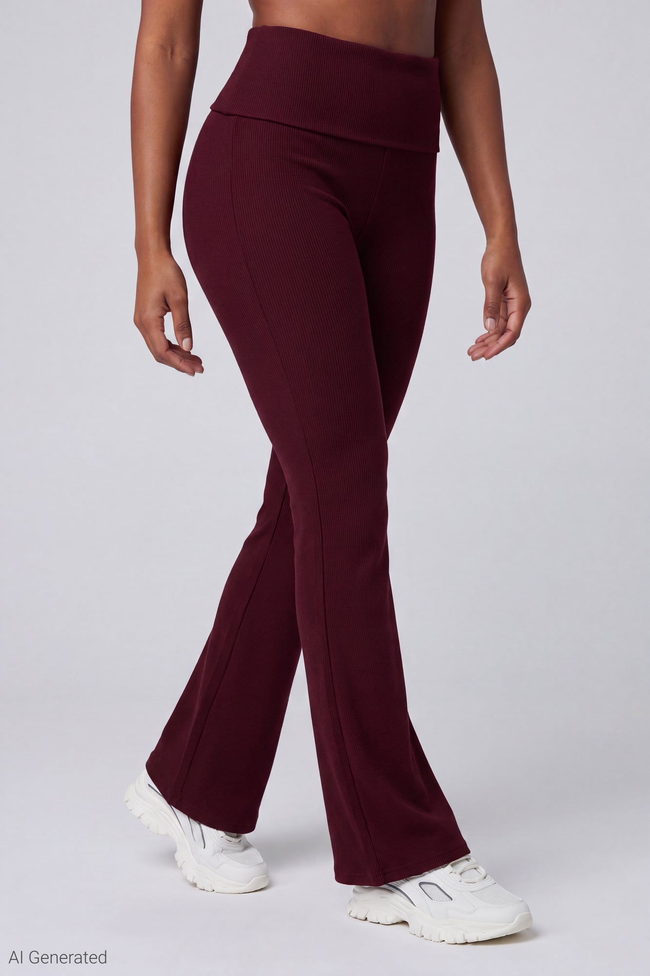Soft Ribbed T-Shirt & Flare Pant Set