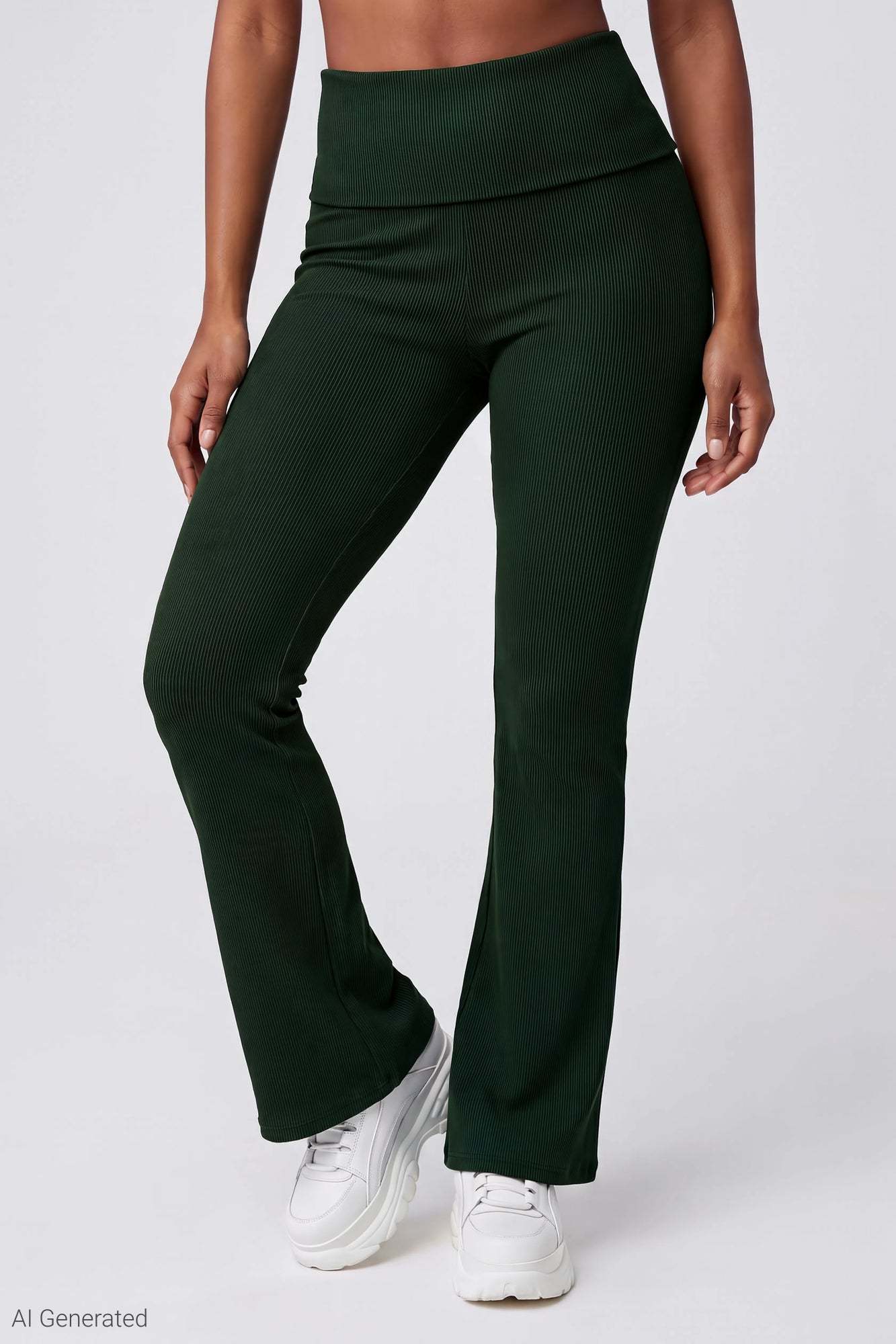 Soft Ribbed T-Shirt & Flare Pant Set