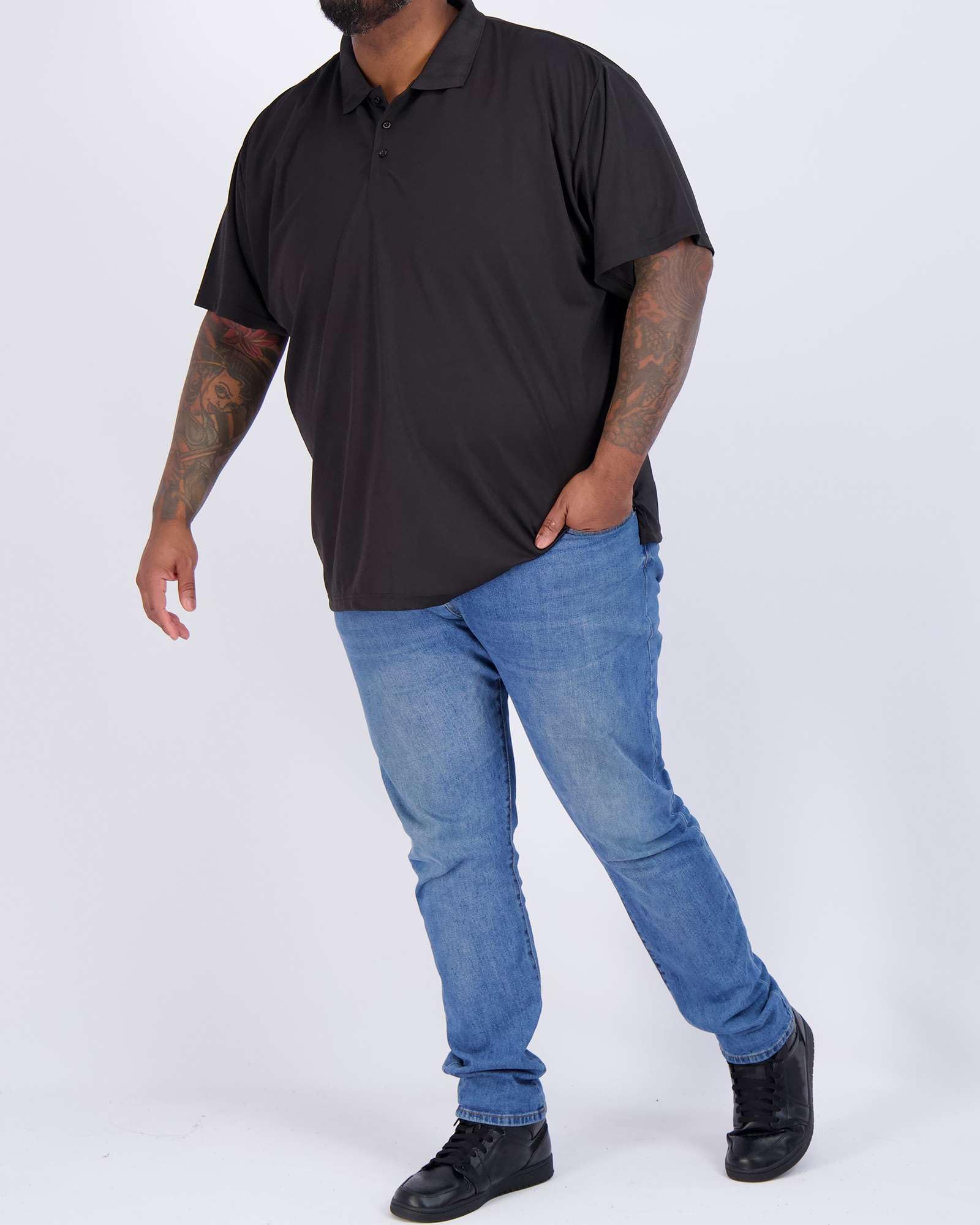 Men's Quick-Dry Short Sleeve Athletic Performance Polo Shirt (Available In Big & Tall)