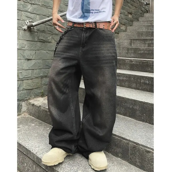 Men's Vintage Baggy Jean Wide Leg Denim Pant