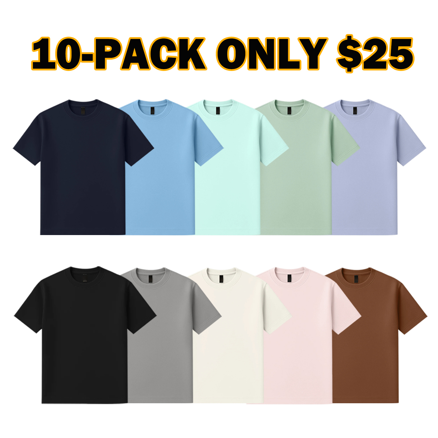 Men's 21-Pack Dri Ease Oversized Tee Casual T-shirt