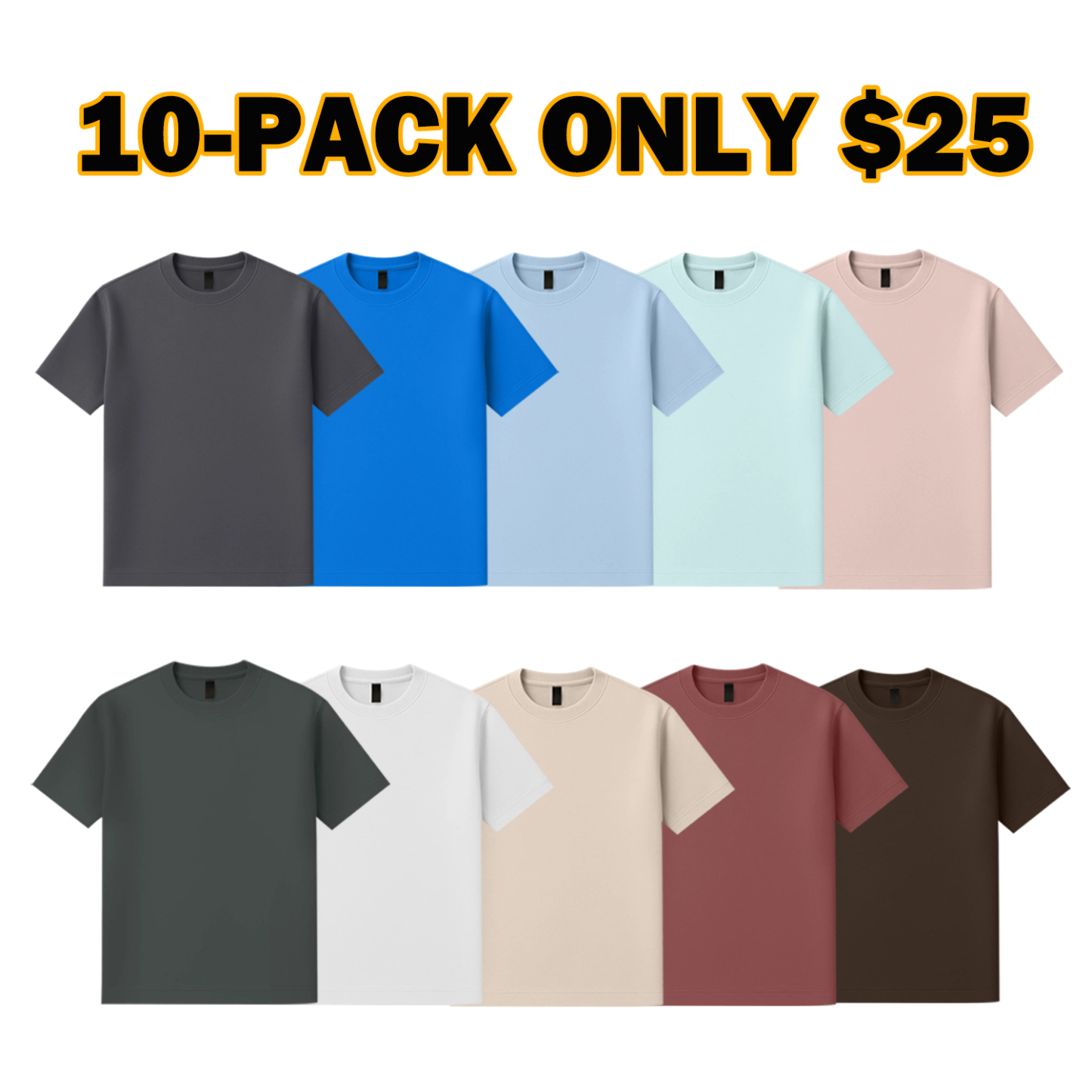 Men's 21-Pack Dri Ease Oversized Tee Casual T-shirt