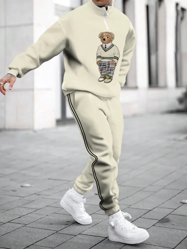 Long Sleeve Zipper Two-piece Set