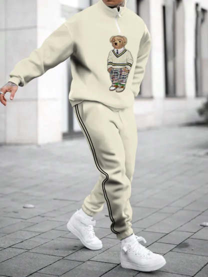 Long Sleeve Zipper Two-piece Set