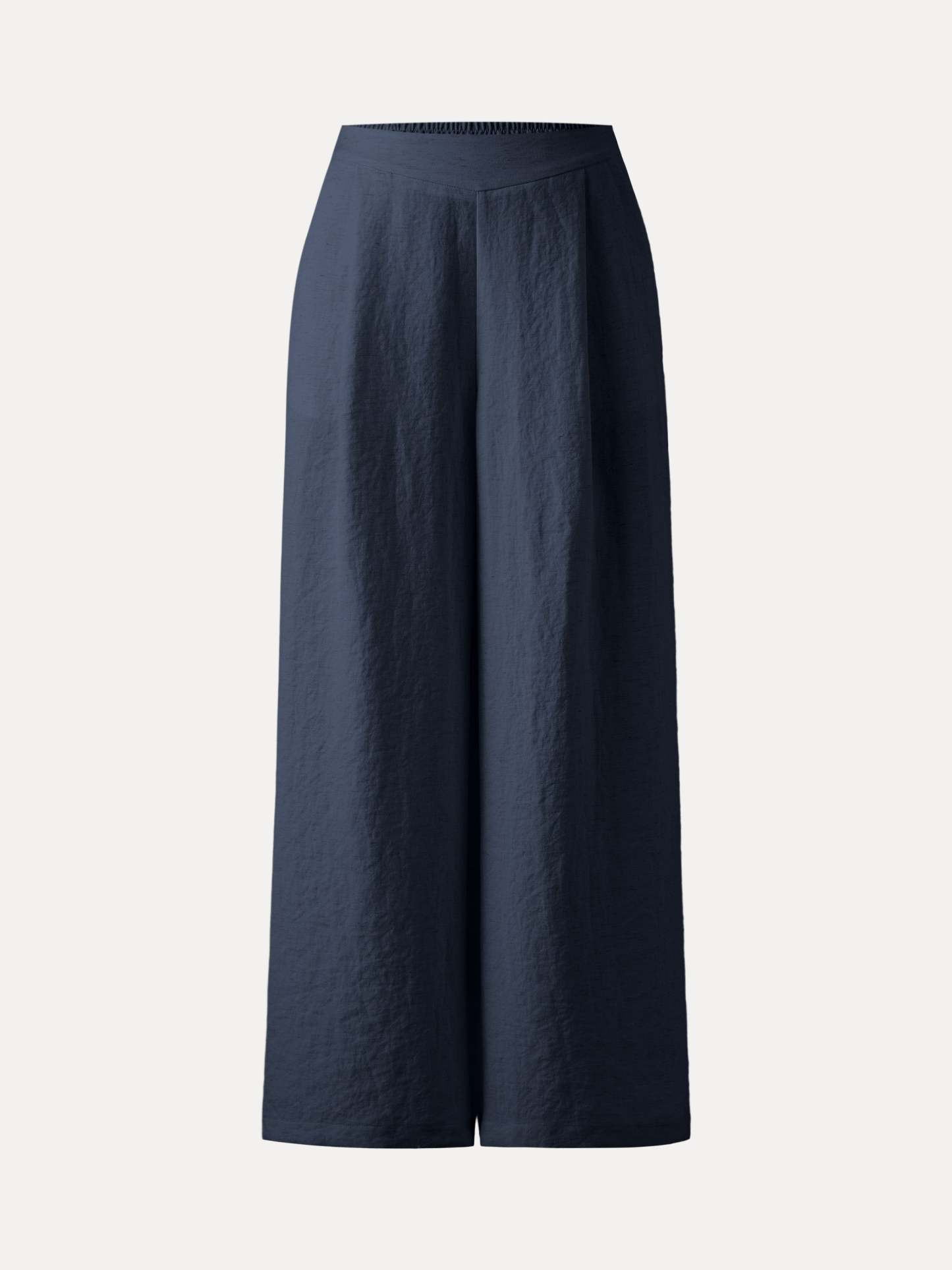 Breezy Linen-Like Mid Rise Wide Leg Pant with Pockets