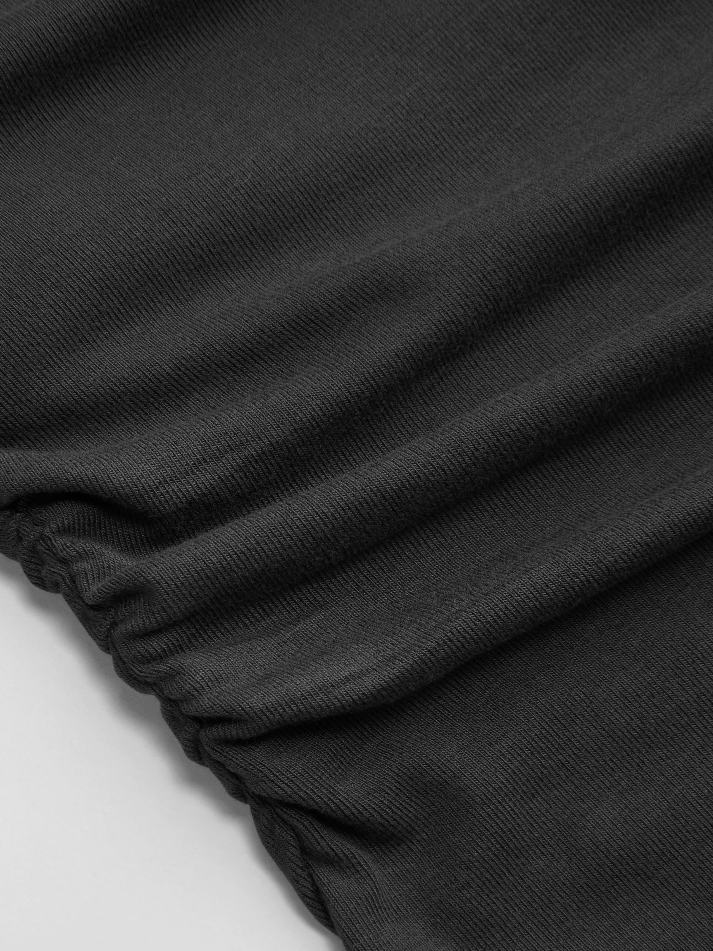 Boat Neck Mid-length Bell Sleeve Ruched Tee Curve & Plus