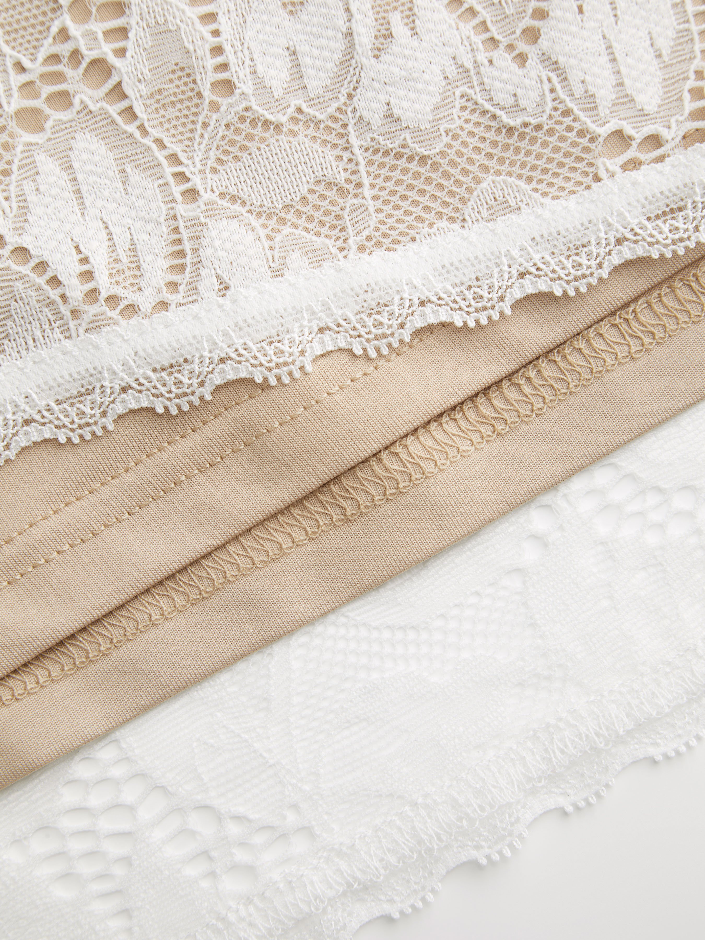 Lace Sheer Boat Neck Top Curve & Plus