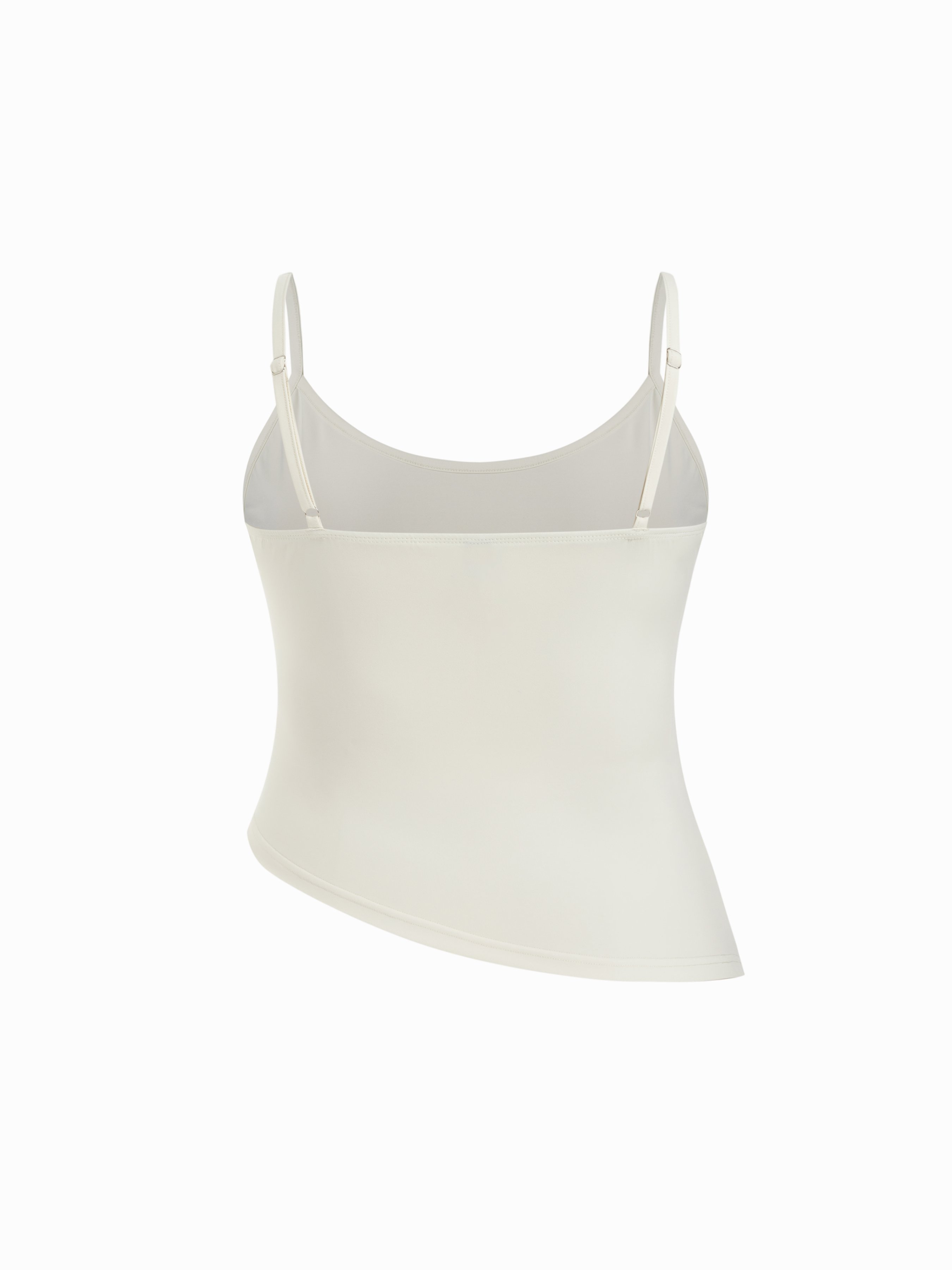 Ruched Cami Top & Chiffon Boat Neck Cape Curve & Plus