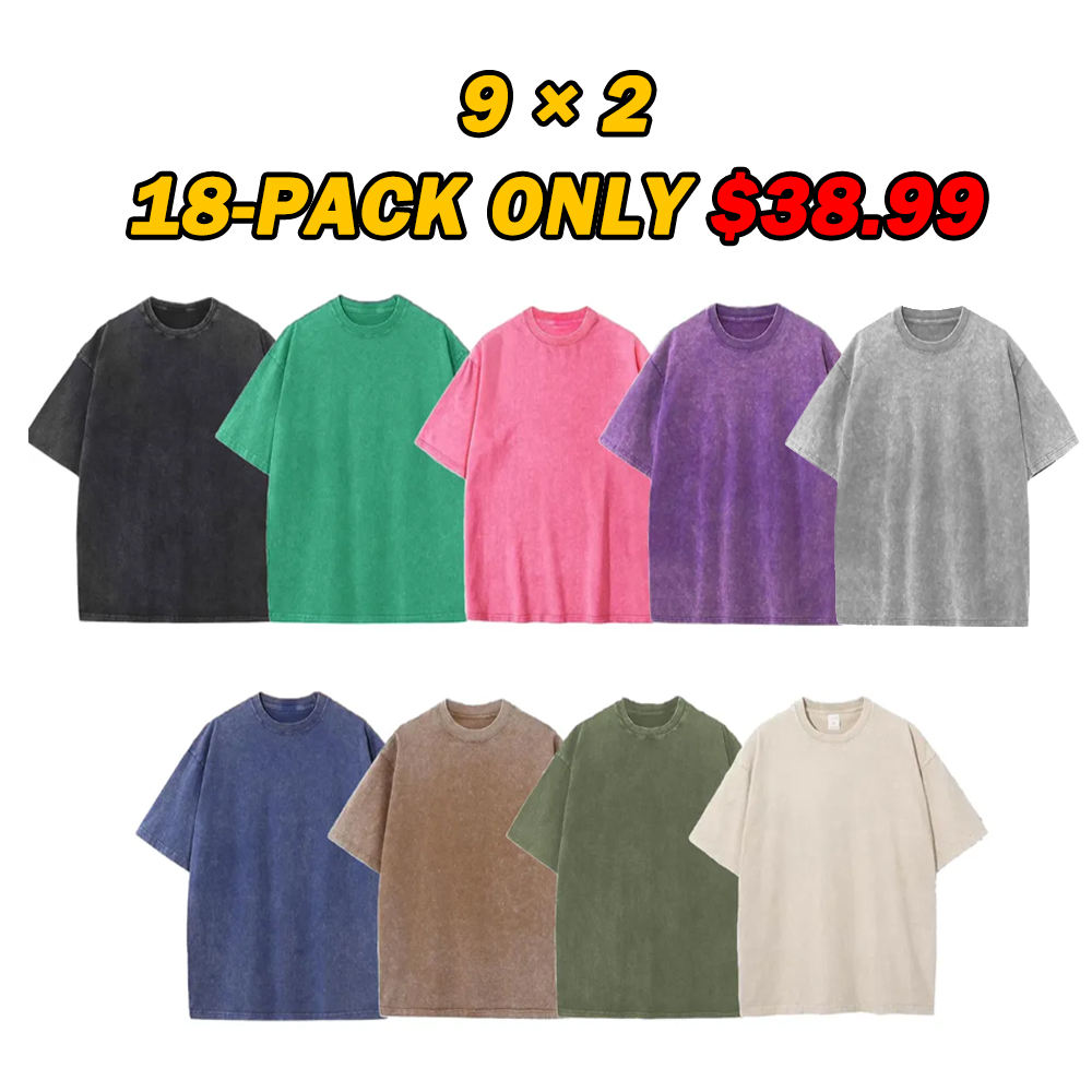 🔥Last Day Promotion🔥Unisex Casual Loose Wash Solid Basic Tees Vintage Oversized T-Shirt