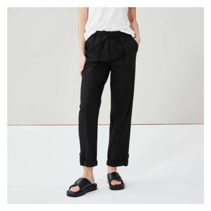 Linen-Blend Pant