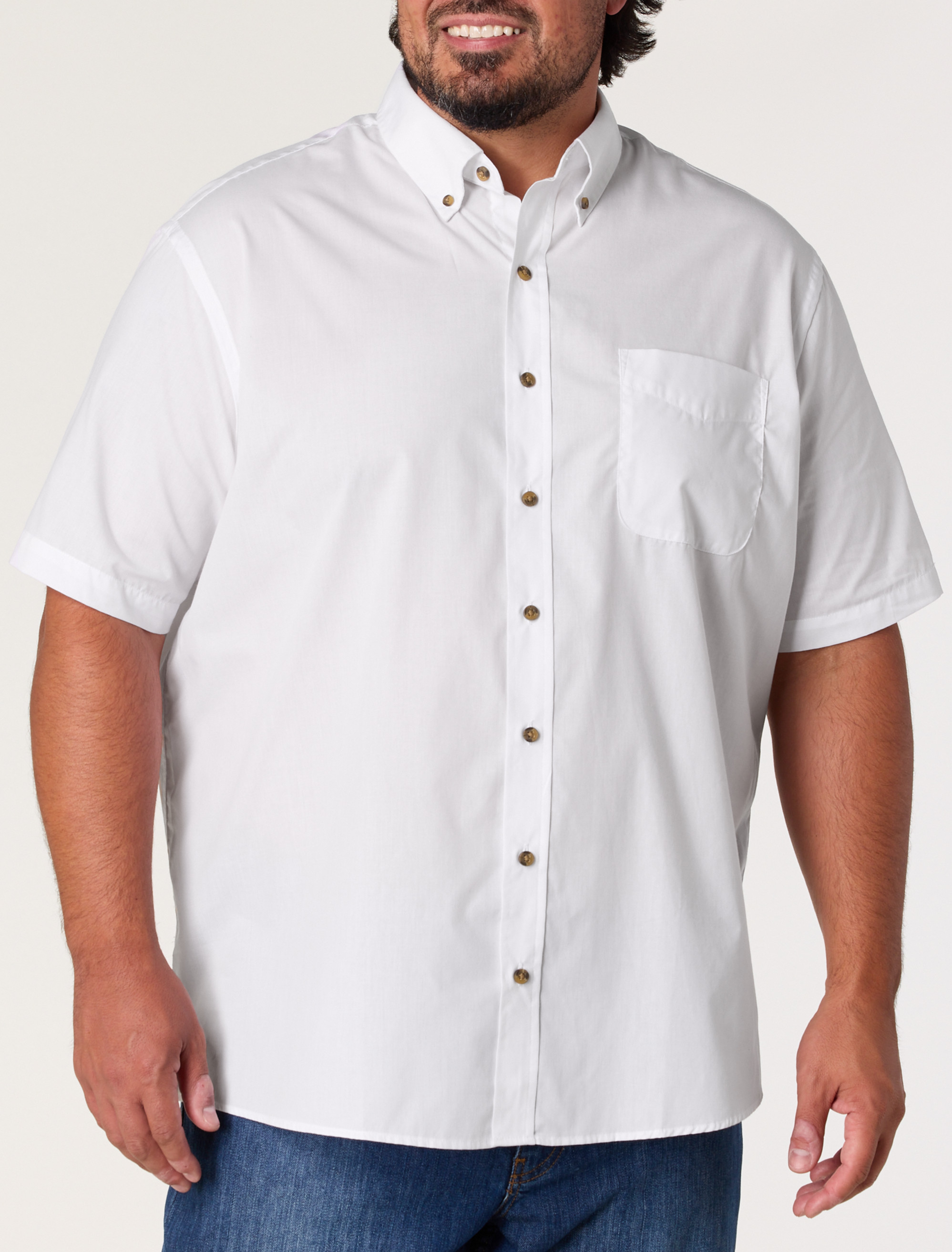 Easy-Care Solid Sport Shirt
