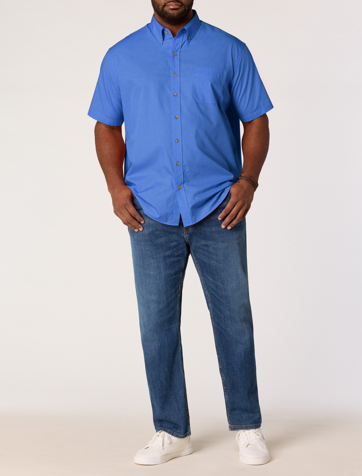 Easy-Care Solid Sport Shirt