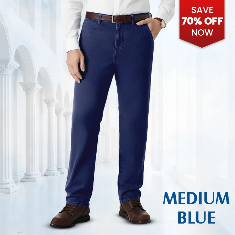 🔥Clearance sale, limited stock !🔥Men's Classic Straight Fit Stretch Jeans