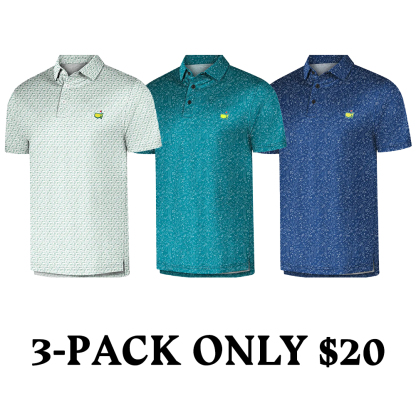 Men's Short Sleeve Moisture Wicking Embroidered Golf Polo Shirt 