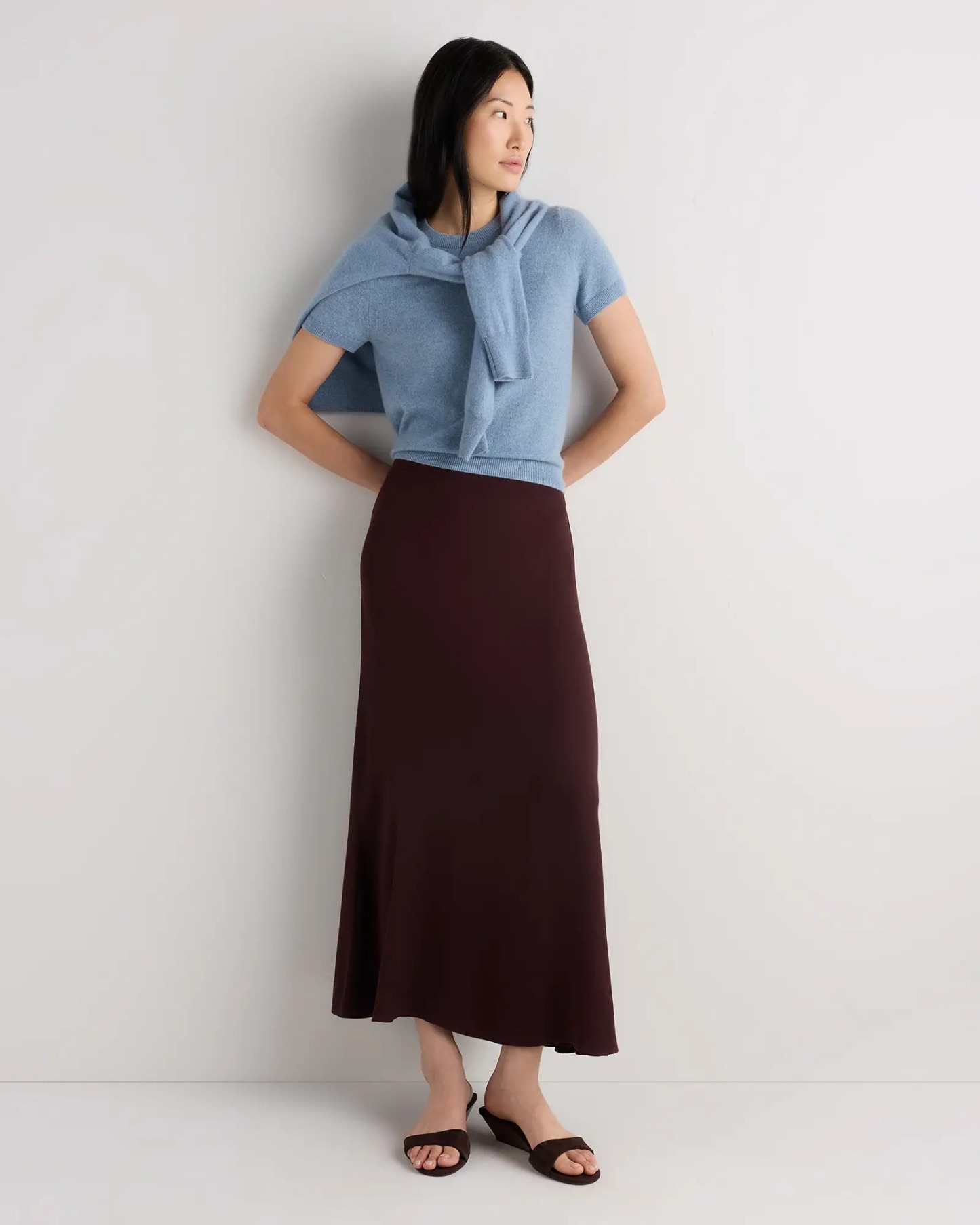 Lightweight Crepe Slip Skirt