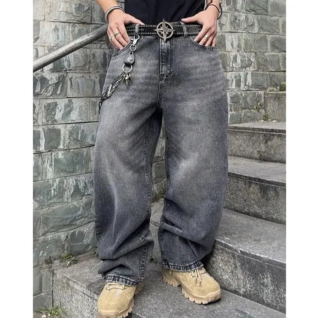 Men's Vintage Baggy Jean Wide Leg Denim Pant