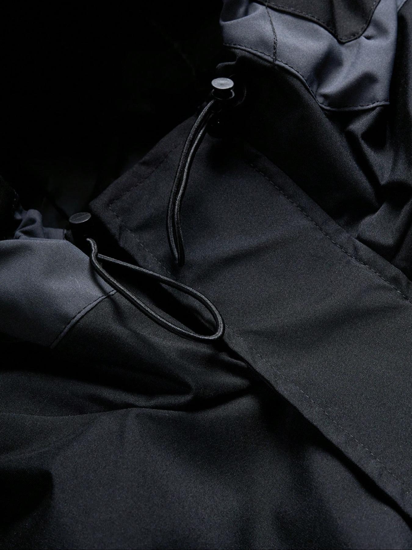 Men's High Street Patchwork Tracksuit Reflective Windbreaker Jacket Athletic Joggers Techwear Set