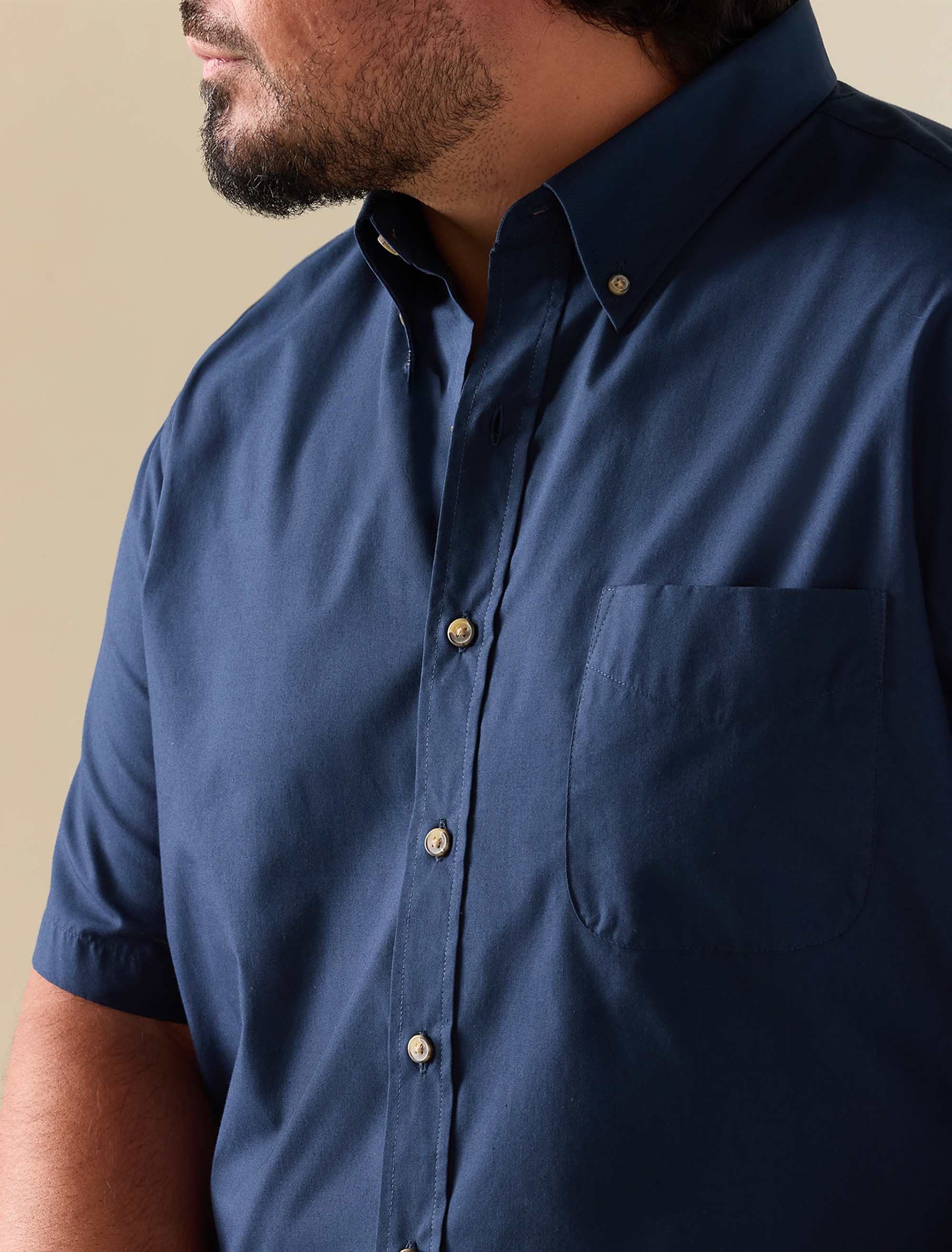 Easy-Care Solid Sport Shirt