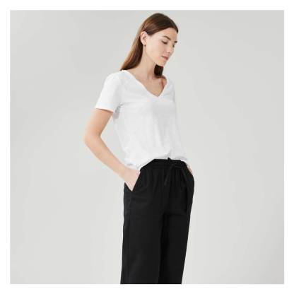Linen-Blend Pant