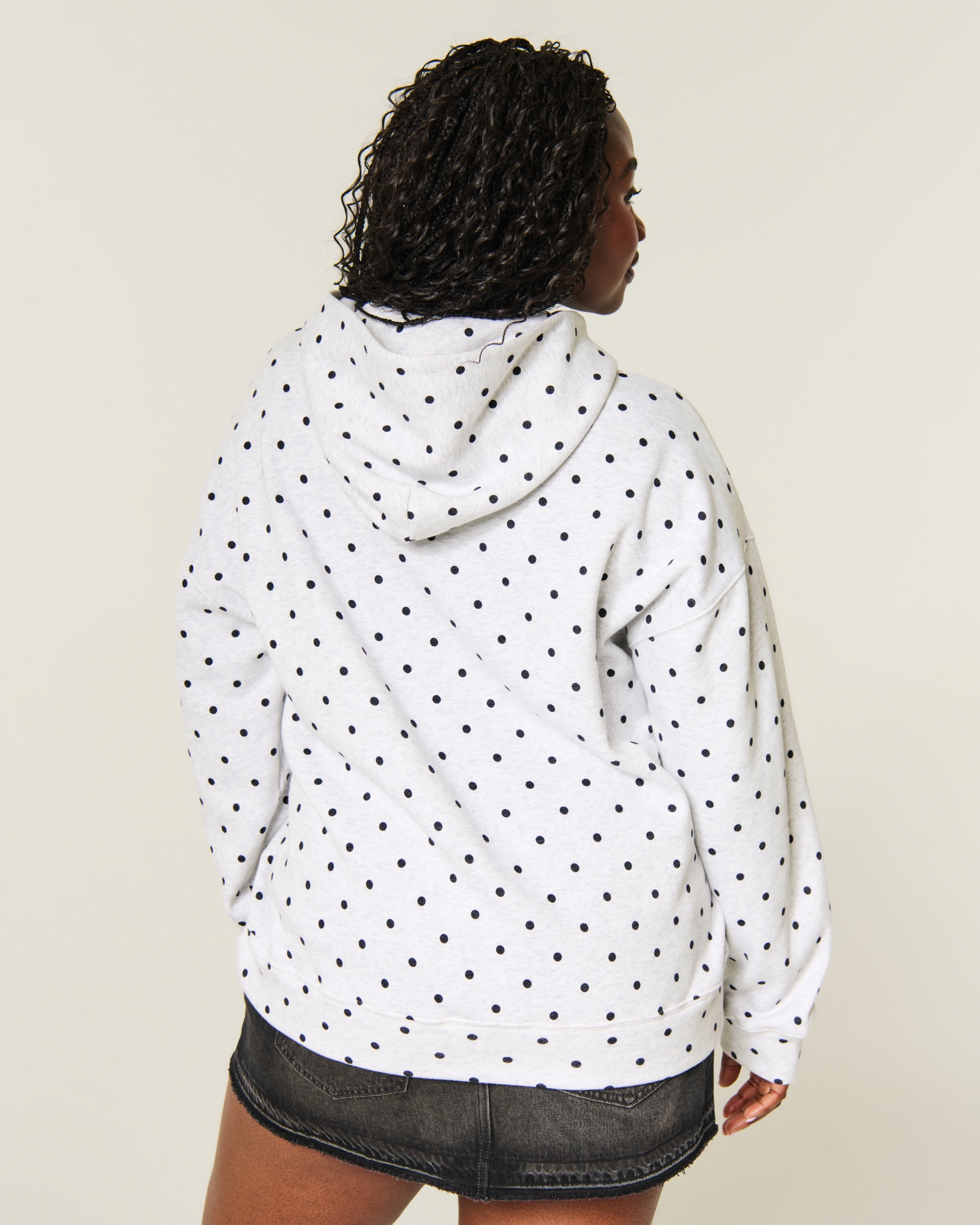  Feel Good Oversized Dot Hoodie