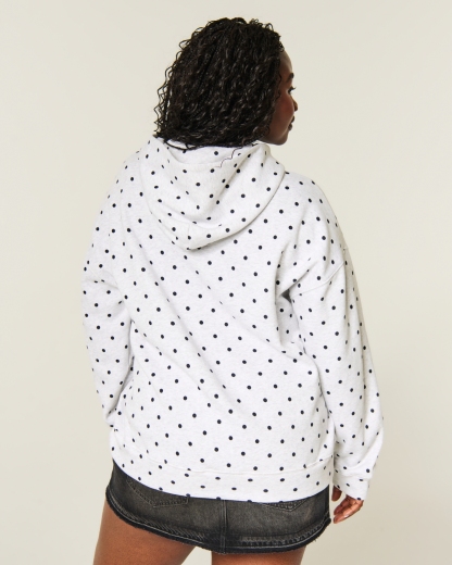  Feel Good Oversized Dot Hoodie