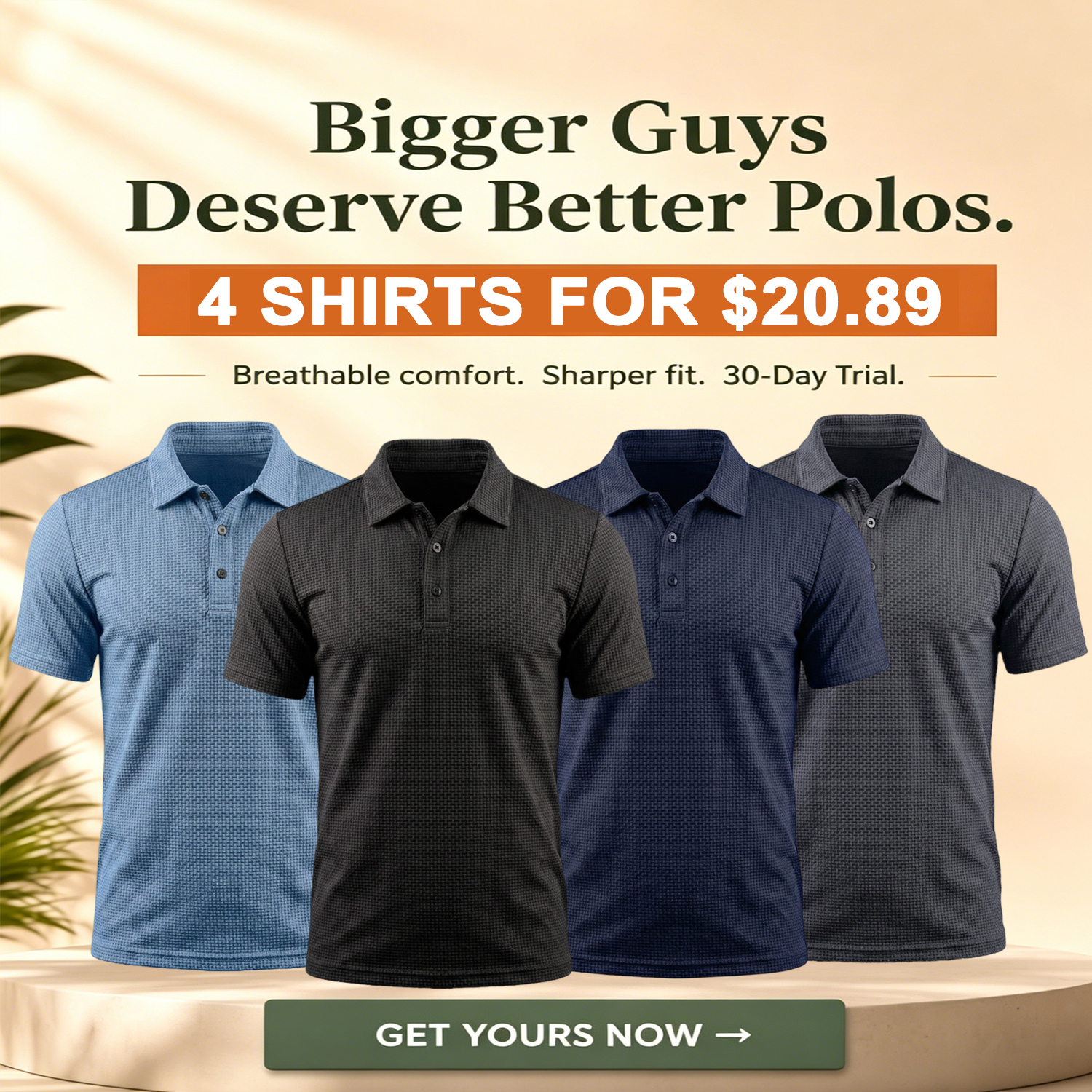 Men's Short Sleeve Ultra Comfortable Polo Shirt S-5XL
