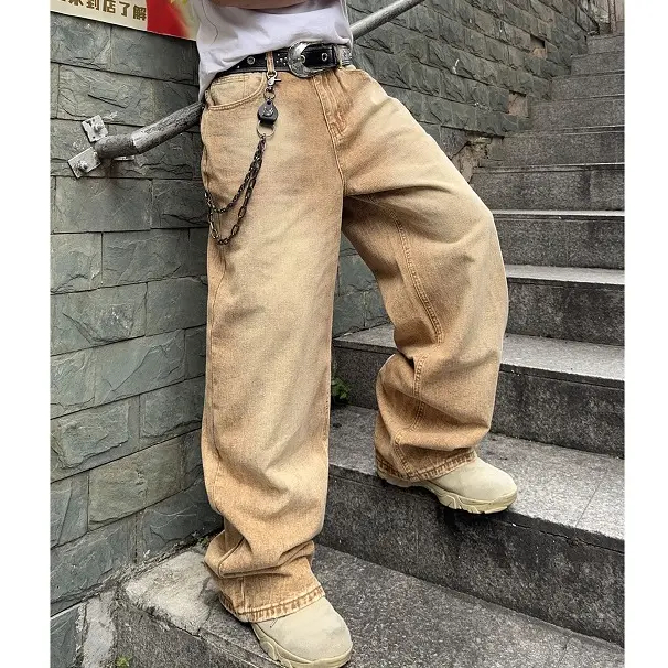 Men's Vintage Baggy Jean Wide Leg Denim Pant